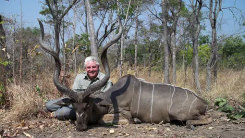 Trophy kudu from Zimbabwe safari